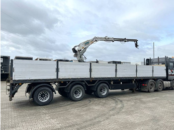 Полуприцеп бортовой/ Платформа Pacton T3-003 Brick Trailer - Kennis 16000-R Crane: фото 4