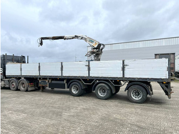 Полуприцеп бортовой/ Платформа Pacton T3-003 Brick Trailer - Kennis 16000-R Crane: фото 2