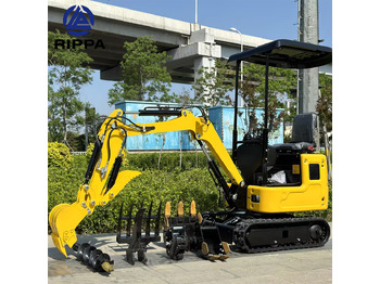 Новый Мини-экскаватор Rippa R319 1Ton|Kubota Engine|Euro 5|CE|Telescopic chassis|Lateral swing mini excavator: фото 3