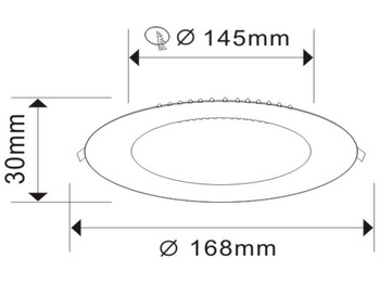 Строительное оборудование Unused 80 x LED Panel Recessed 12W - LED SMD - square 3000K (warm white) - 960 Lumens - AC220-240V - Lifetime: 30,000 hours - Driver included- Dimensions: 170mm x 28mm - Mounting diameter: 140mm - Bea: фото 5