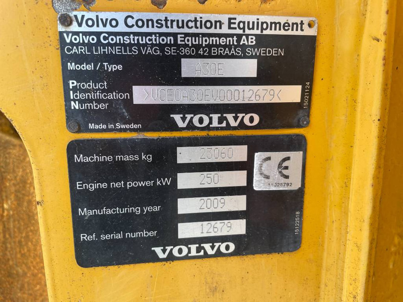 Сочленённый самосвал Volvo A30E: фото 8