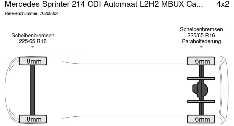 Легковой фургон Mercedes-Benz Sprinter 214 CDI Automaat L2H2 MBUX Camera Airco Parkeersensoren 10m3 Airco: фото 21