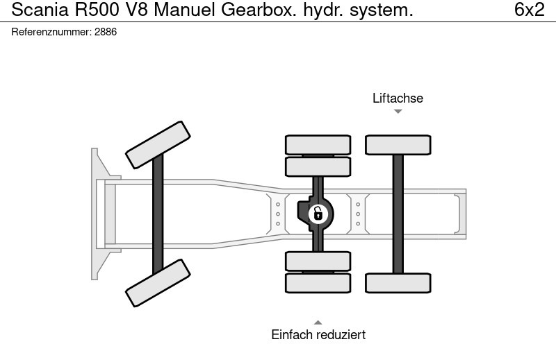 Тягач Scania R500 V8 Manuel Gearbox. hydr. system.: фото 19