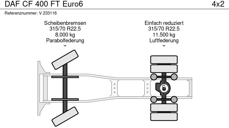 Тягач DAF CF 400 FT Euro6: фото 11